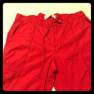 Joe Fresh Red Cargo pants